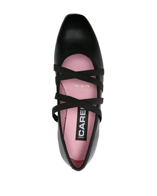 CAREL PARIS Black Tutu Suede Ballerina Shoes