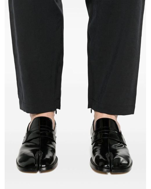 4SDESIGNS Black Elasticated-waist Tapered-leg Trousers for men