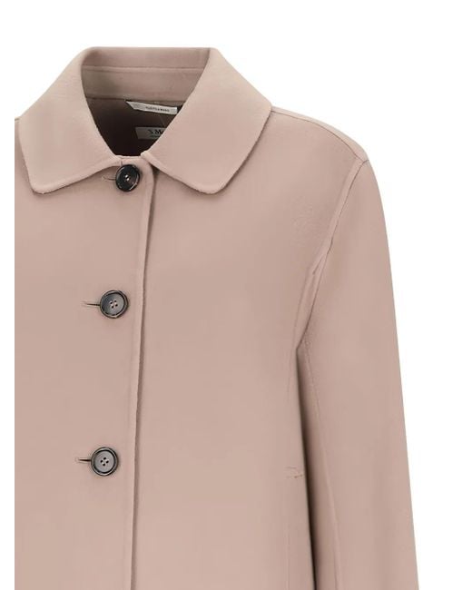 Max Mara Jas Met Enkele Rij Knopen in het Natural