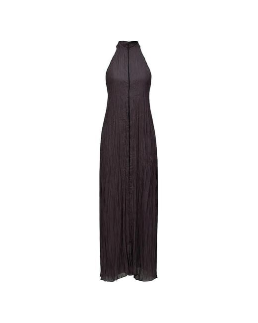 Osklen Blue Halterneck Crinkled Dress