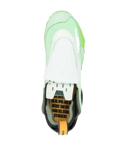 Reebok Green Zig Kinetica Lace-Up Trainers for men