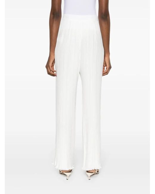 Lanvin White Pleated Trousers