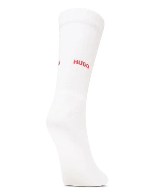 HUGO Gestrickte Socken Mit Logo (3Er-Set) in Black für Herren