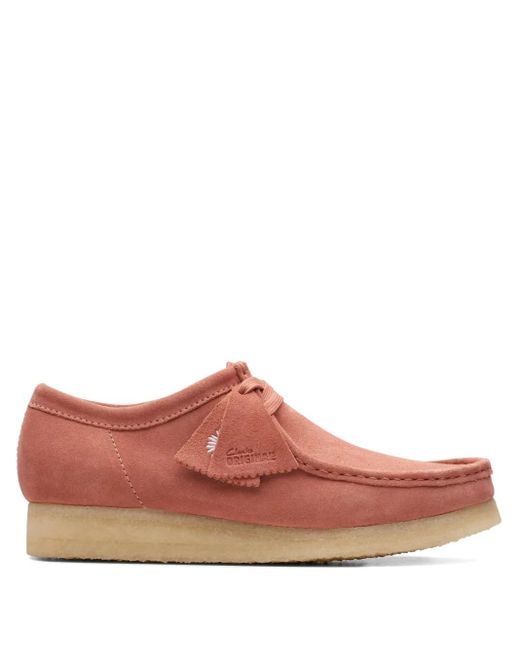 Clarks Brown Derbies Wallabee En Daim for men