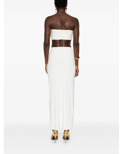 Nissa White Pearl-Embellished Set