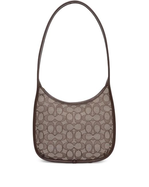 COACH Gray Shopper Mit Monogramm