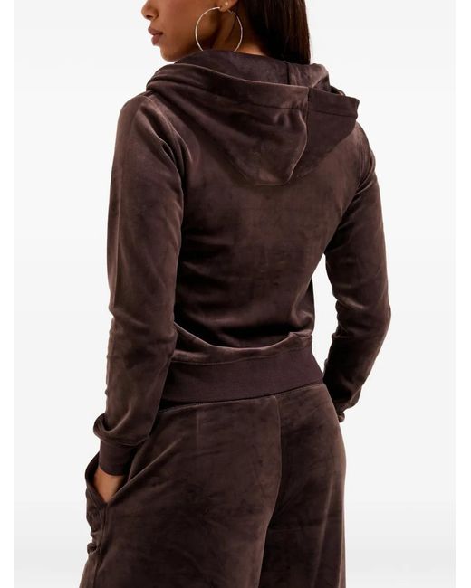 Juicy Couture Brown Robertson Textured Hoodie