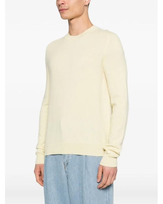 Bompard White Round-Neck Sweater for men