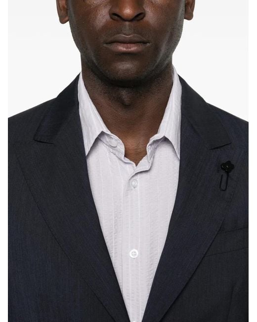 Lardini Blue Pinstripe Suit for men