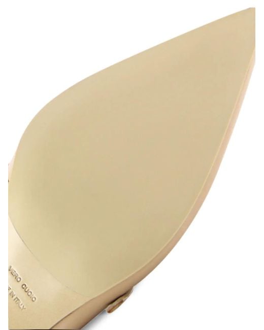 Notabene Natural Elina Pointed-Toe Slingback Pumps