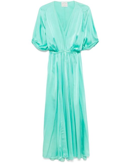 Forte Forte Green Maxikleid Aus Seide