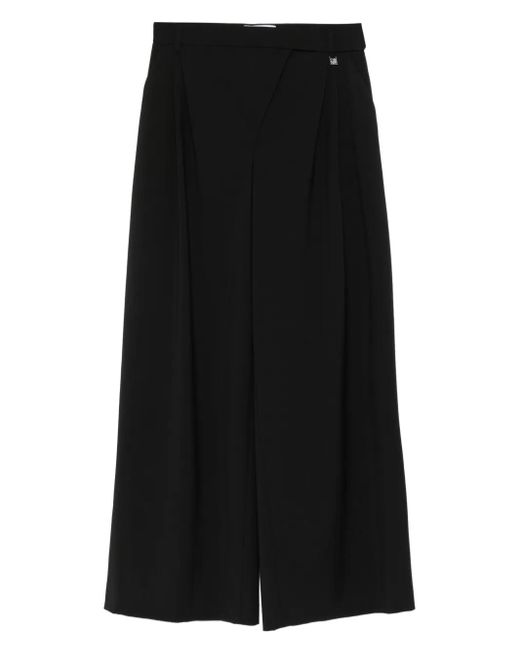 GIUSEPPE DI MORABITO Black Pleated Panel Trousers
