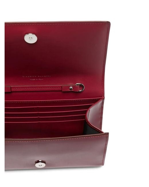 Giuseppe Zanotti Purple Patent-Leather Clutch Bag