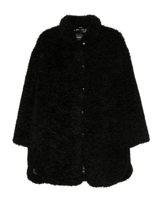 Emporio Armani Black Einreihiger Mantel