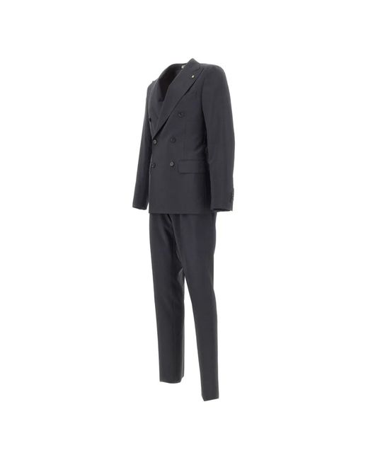 Traje Con Doble Botonadura Corneliani de hombre de color Blue