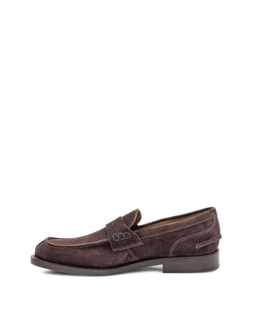 メンズ STURLINI FIRENZE スエード ローファー Brown