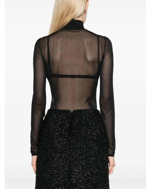 Khaite Black Tallin Bodysuit
