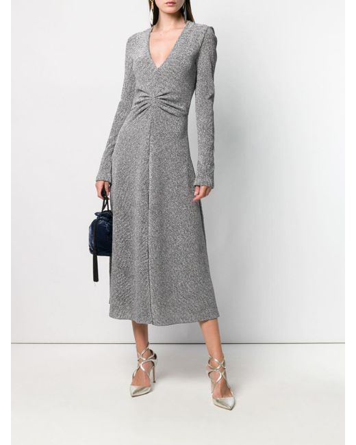 rotate birger christensen silver dress