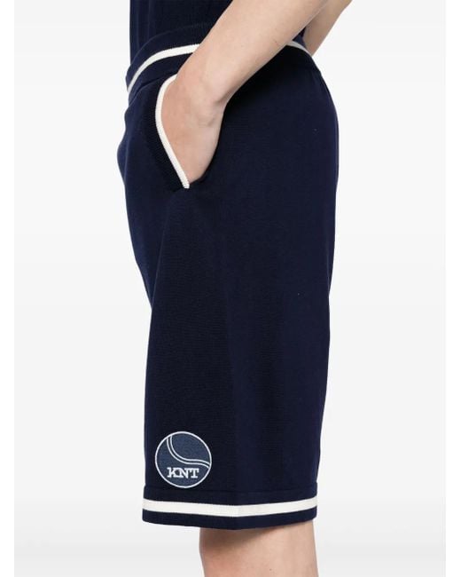 Kiton Blue Knt Shorts for men