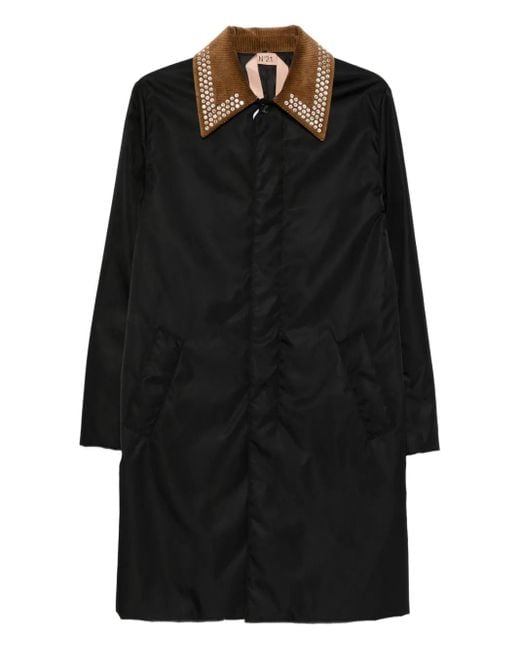 N°21 Black Studded-Embellishment Coat