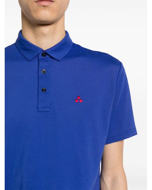 Peuterey Poloshirt mit Logo-Stickerei in Blue für Herren