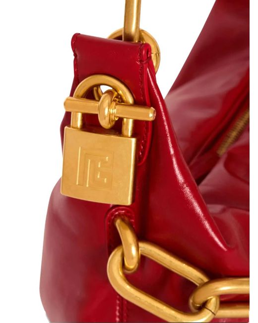 Balmain Red Medium Sync Shoulder Bag