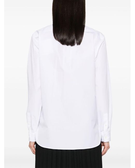 Givenchy White Hemd mit 4G-Schild