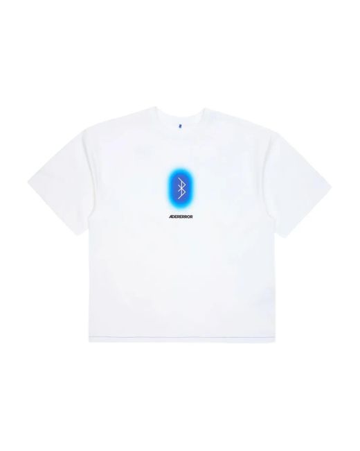 Adererror Blue Cotton T-Shirt
