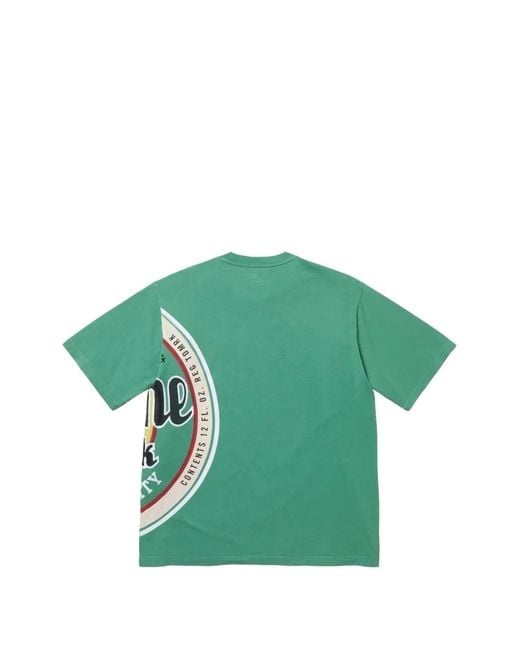 Supreme Lager-Print T-Shirt in Green for Men | Lyst