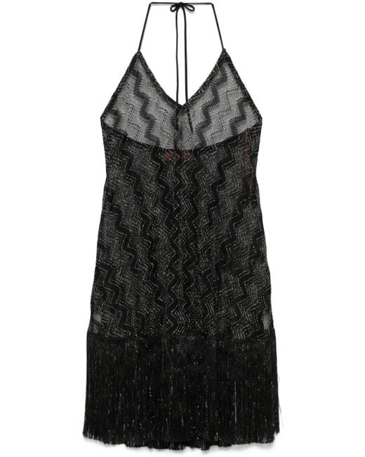 Missoni ジグザグ ビーチカバーアップ Black