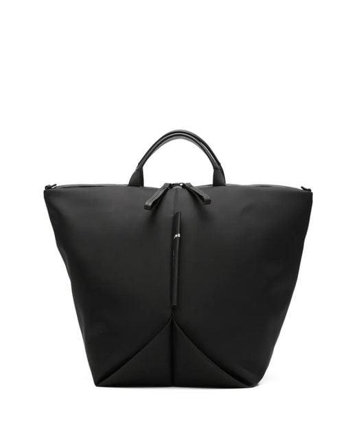 Côte&Ciel Black Tamu Panelled Backpack