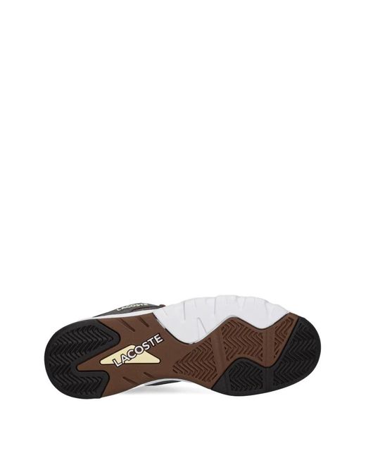 Lacoste Brown Game Perforated Sneakers for men