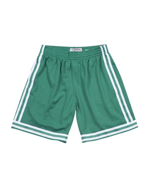 Mitchell & Ness Green Nba Boston Celtics Road 1985/86 Swingman Shorts for men