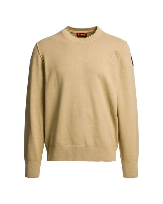 Parajumpers Natural Basic Braw Logo-Patch Sweater for men
