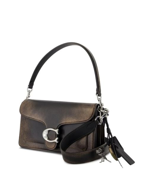 COACH Black Tabby 26 Leather Shoulder Bag