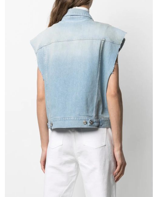 3x1 Blue Sleeveless Denim Jacket