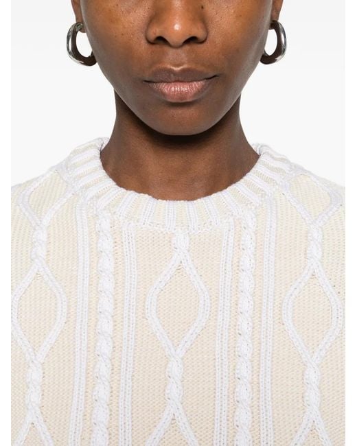 Jacquemus White La Maille Amelo Pullover