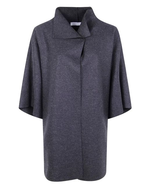 Cappotto A Collo Alto di Harris Wharf London in Blue