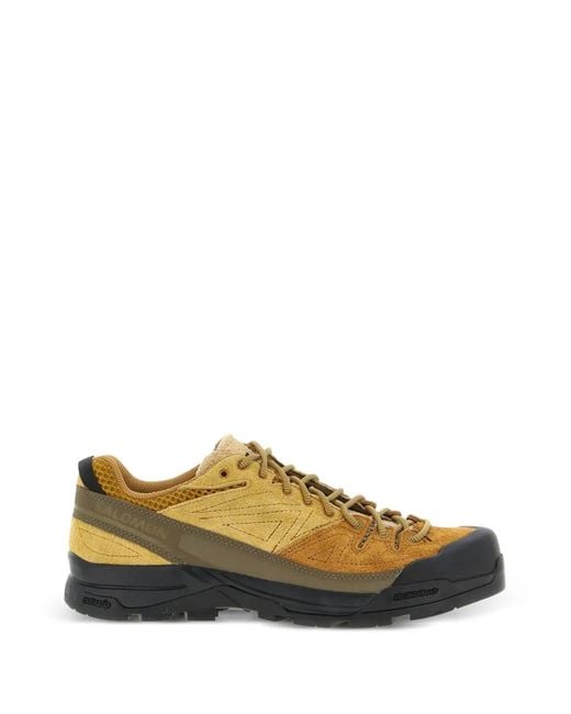 Salomon Brown X-Alp Suede Sneakers