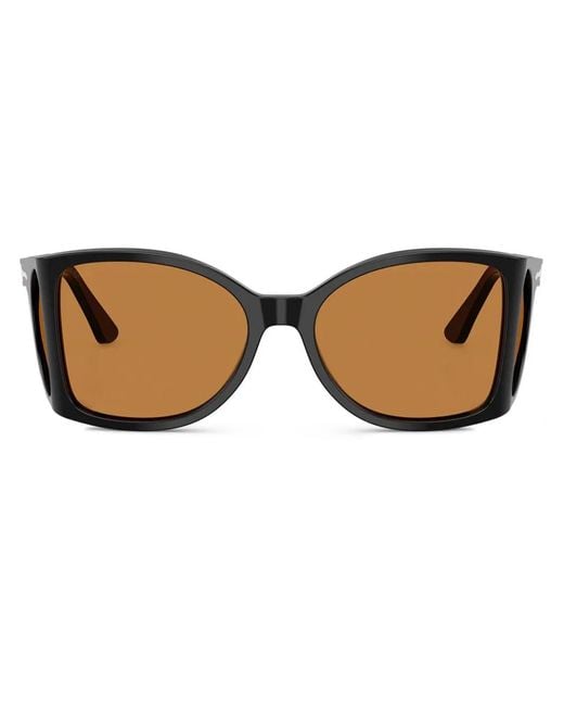 Persol Brown Geometric-Frame Sunglasses for men