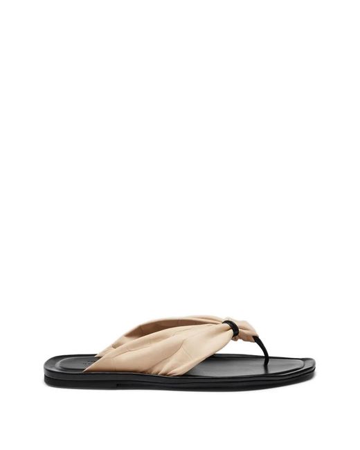 Loulou de Saison White Leather Sandals