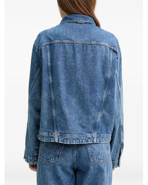 Won Hundred Blue Kirsten Asymmetrical Denim Jacket
