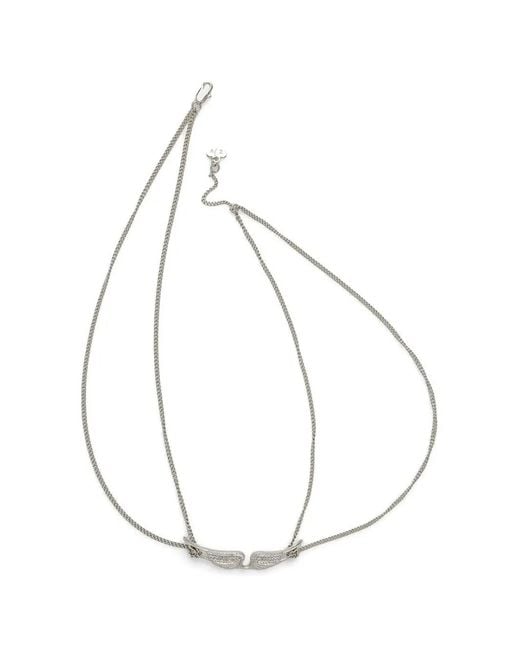 Zadig & Voltaire Natural Crystal-Wing Necklace