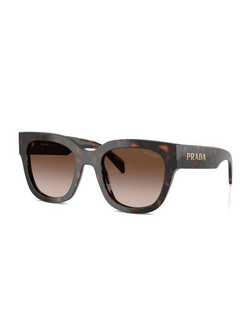 Prada Brown Square-Frame Sunglasses
