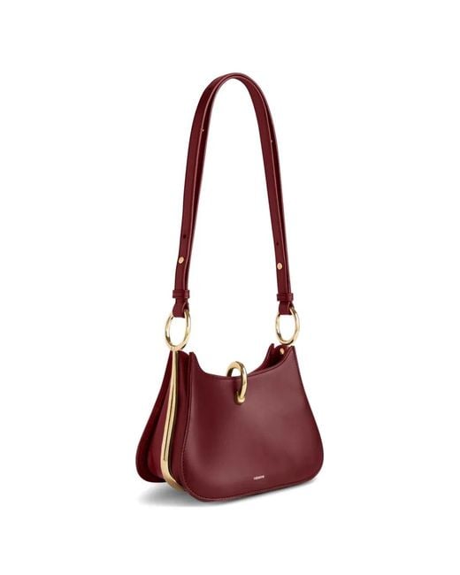 Rabanne Red Small Ring Shoulder Bag