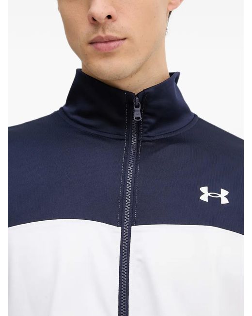 Under Armour Blue Ua Rival Colour-Block Logo-Print Tracksuit for men