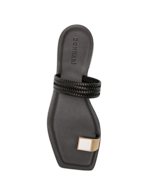 DONNARì White Braided-Strap Sandals