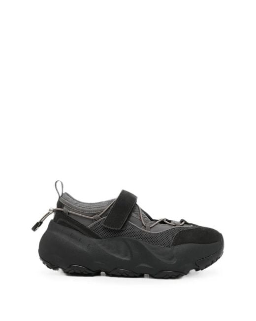 Rockfish Black Touch-Strap Mesh Trainers