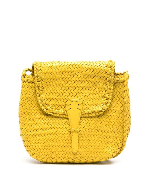 Mini sac à main City en cuir Dragon Diffusion en coloris Yellow