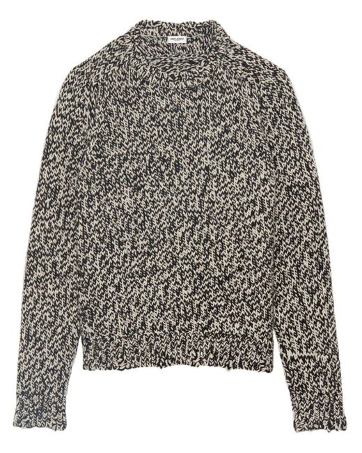 Maglione bicolore di Saint Laurent in Gray da Uomo